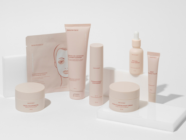 image of dragon's blood skincare range with face creams, face masks, cleansers and serums