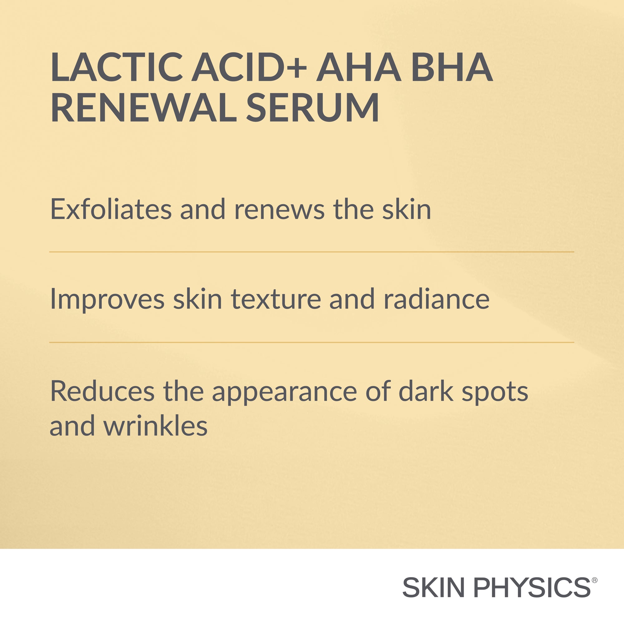 Lactic Acid+ AHA BHA Renewal Serum