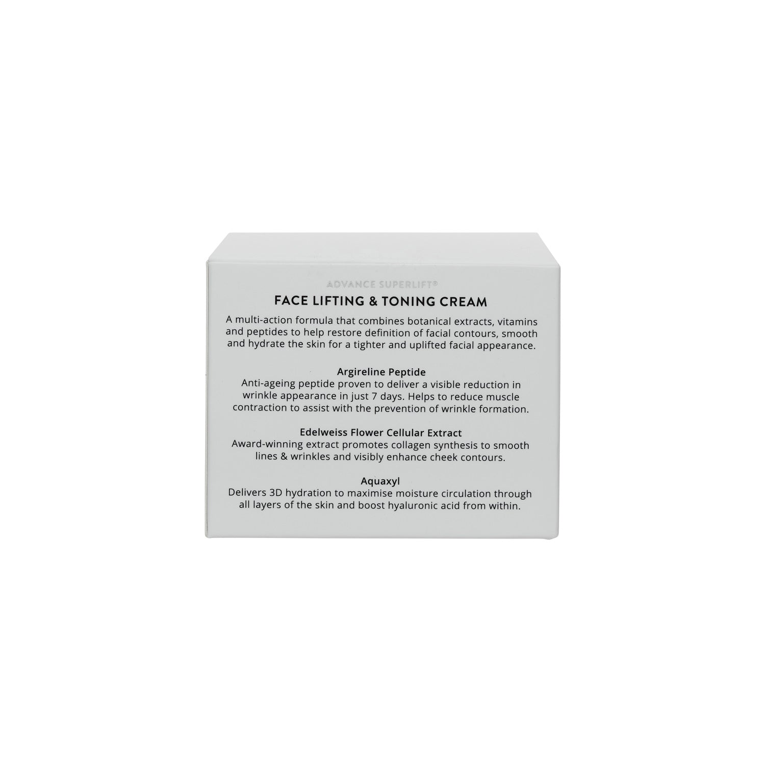 Face Lifting and Toning Cream